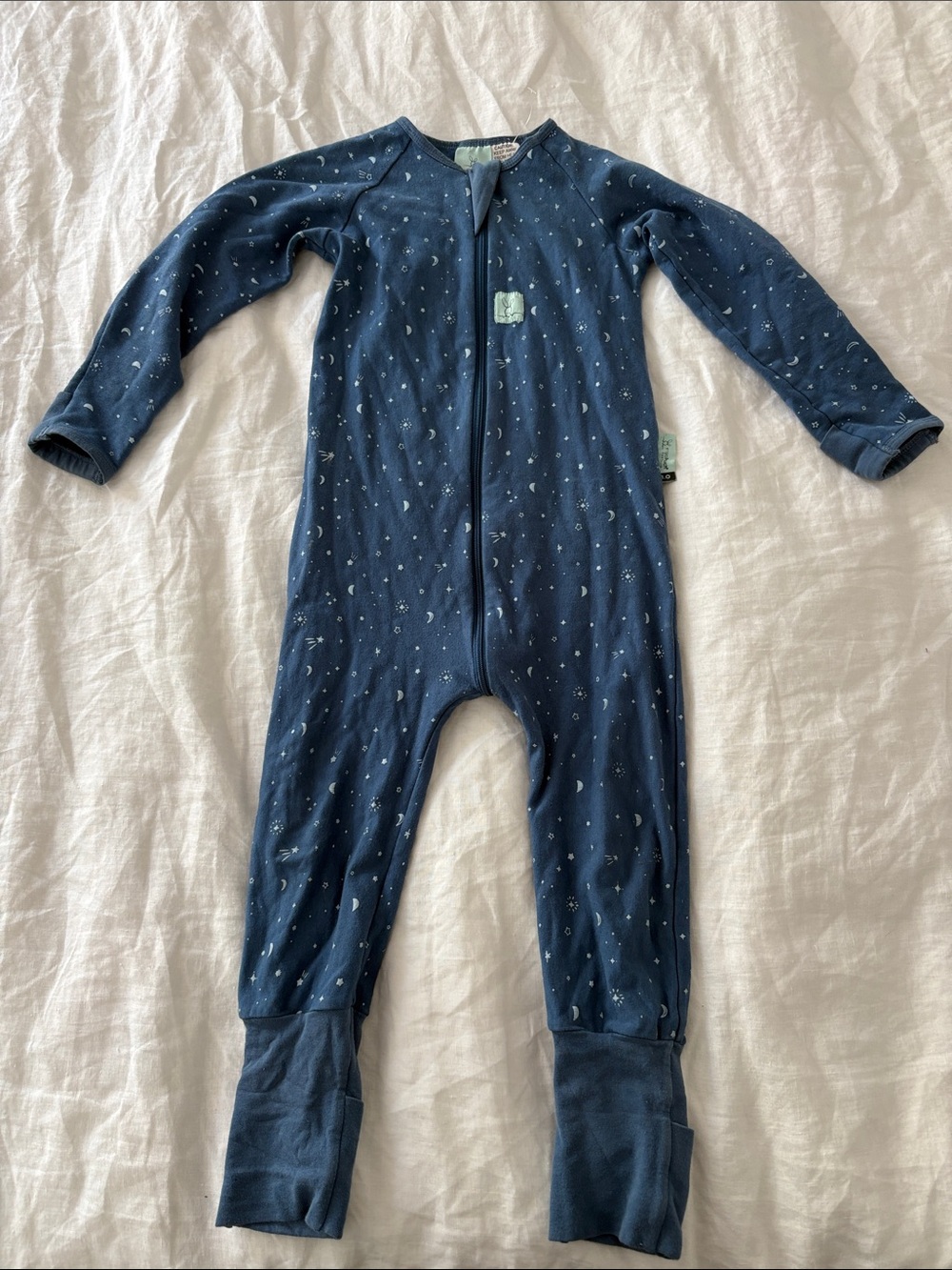 Ergobaby Navy Moon & Star Footed-Free One-Piece Pajama
